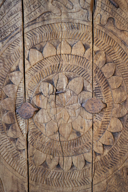 Chic Antique Återvunnet trä Dekorationsdörr 143x80x7 cm