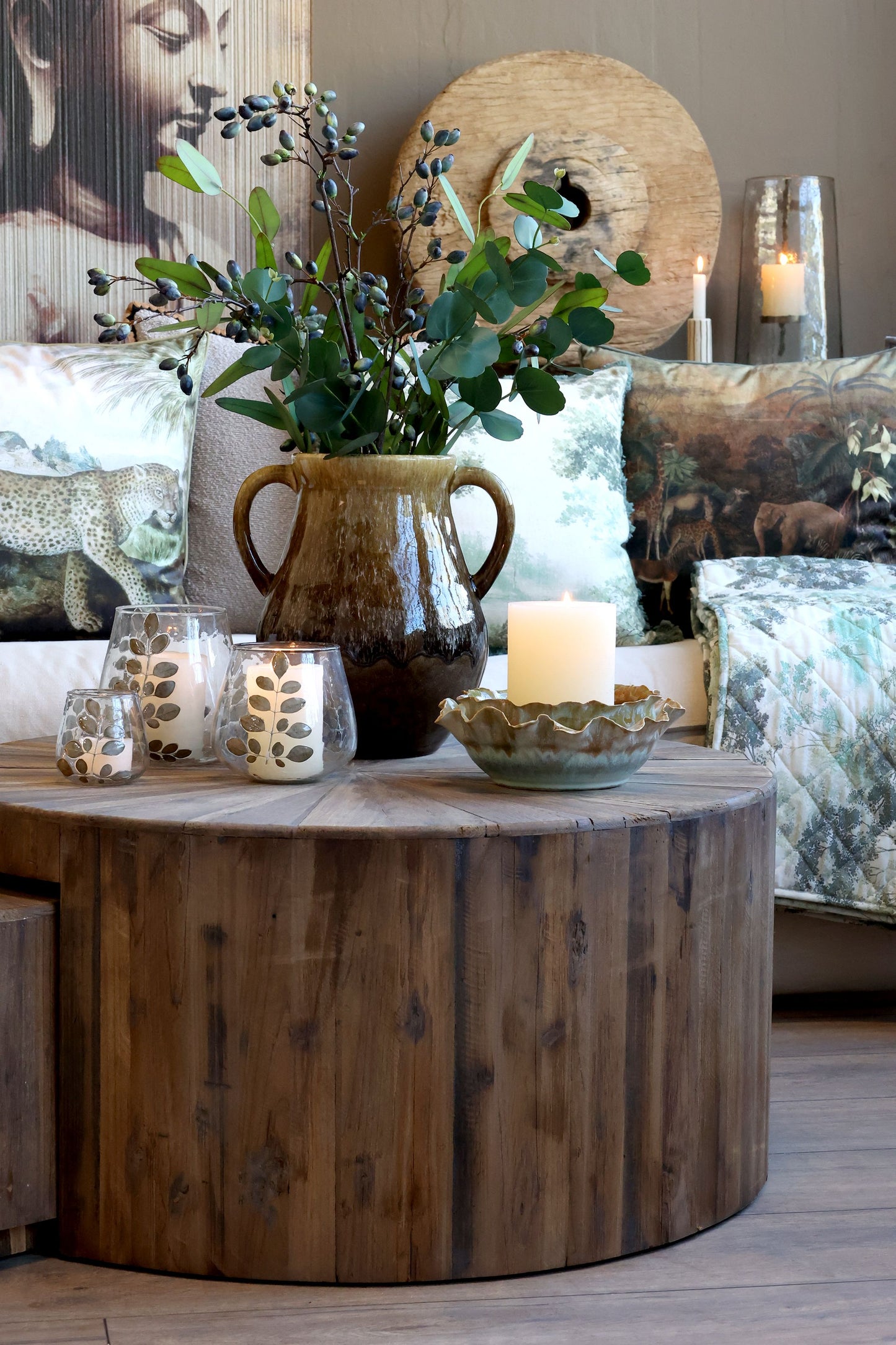 Chic Antique Bord Soffbord set om 2 I lager Augusti 2026