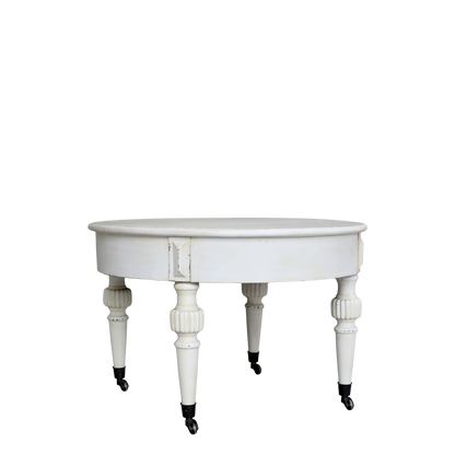 Chic Antique Bord Marie Antoinette Soffbord m. hjul antik creme