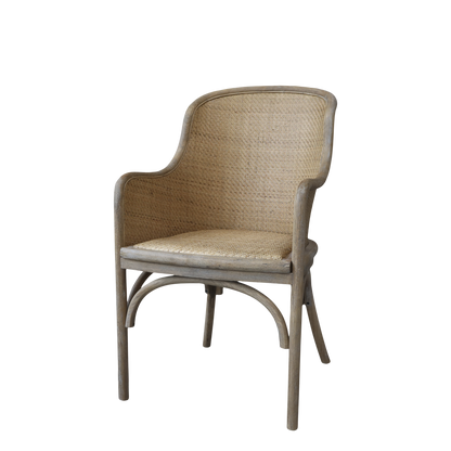 Chic Antique Stol Gammal fransk stol med flätning