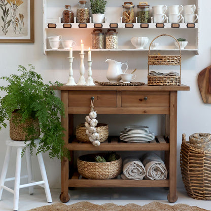 Chic Antique Avlastningsbord med hjul H85/L100/B40 cm