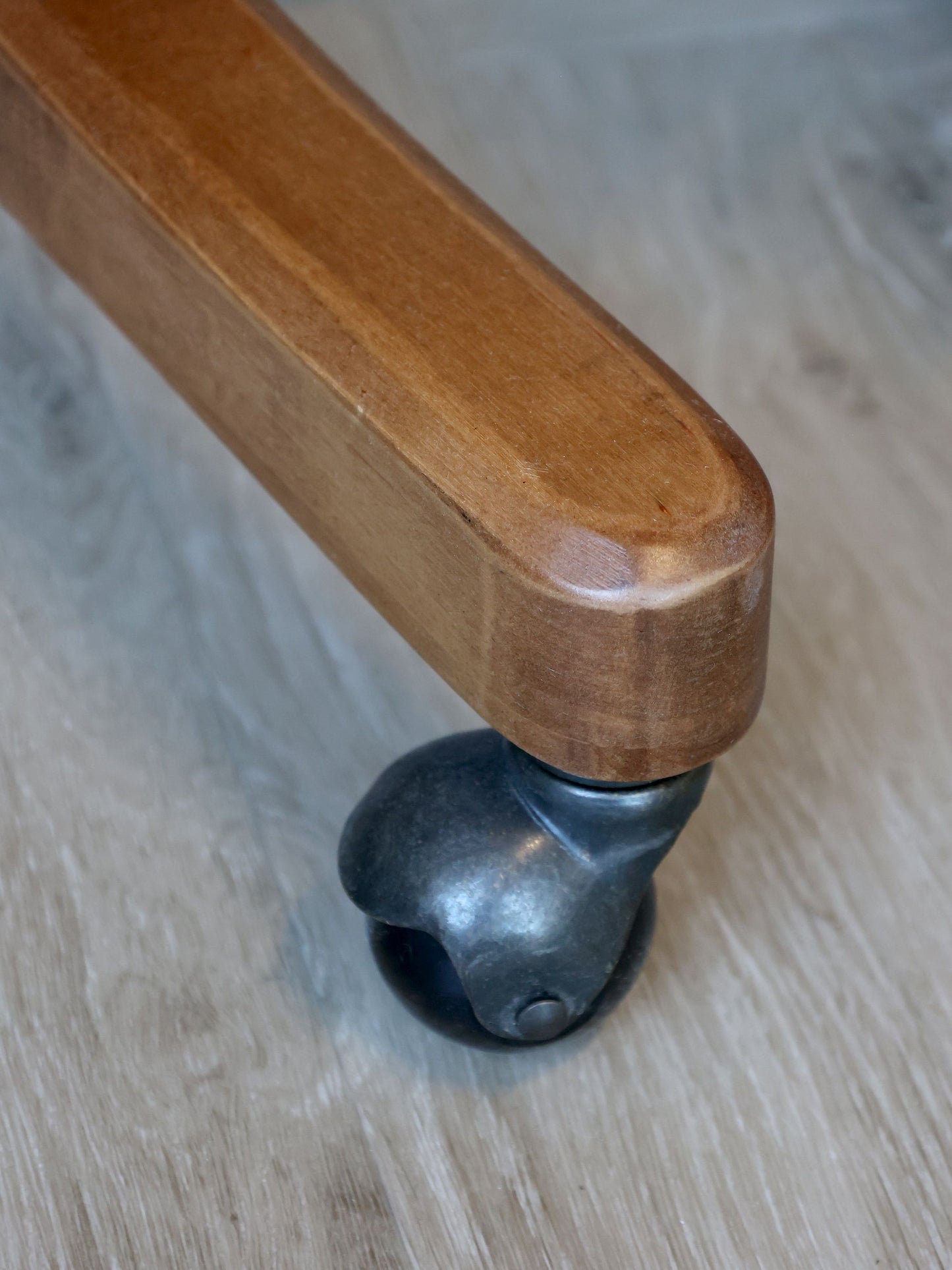 Chic Antique Stol Fransk kontorsstol med flätat säte och rygg Natur