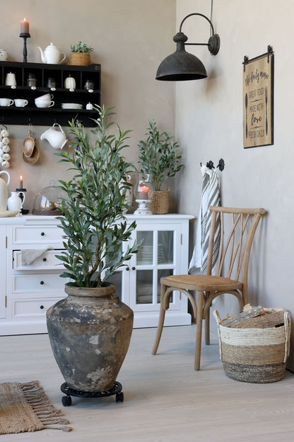 Chic Antique Stol 2-pack Fransk matstol med flätad sits
