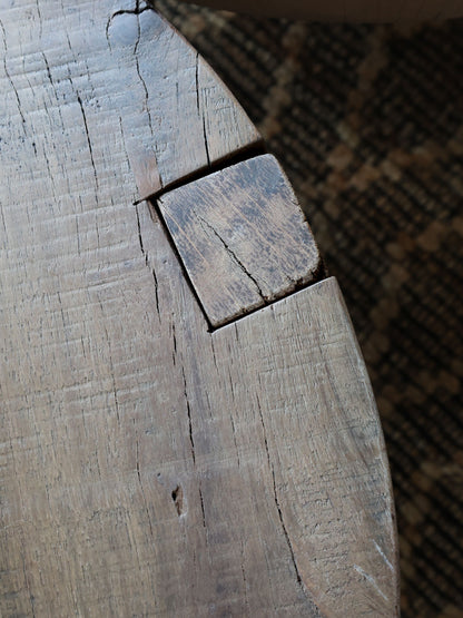 Chic Antique Återvunnet trä Soffbord H48/Ø72 cm natur