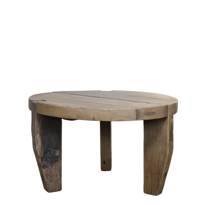 Chic Antique Återvunnet trä Soffbord H48/Ø80 cm natur natur
