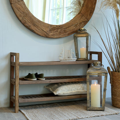 Chic Antique Återvunnet trä Skohylla H63/L100/B28 cm