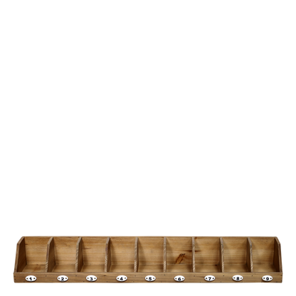 Vägghylla med 9 rum H11/L89/B16 cm