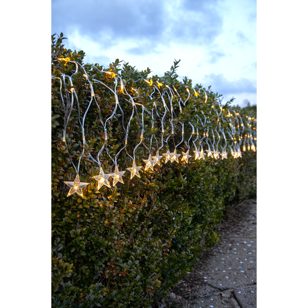 Juldekoration Utomhus Ljusnät Star 480x46 cm