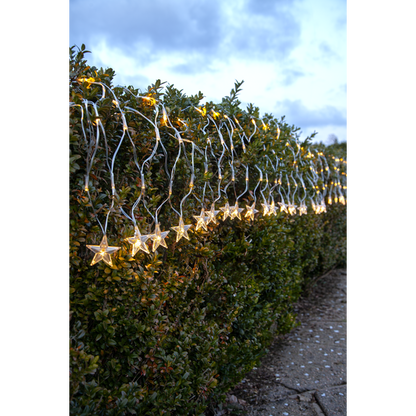 Juldekoration Utomhus Ljusnät Star 480x46 cm