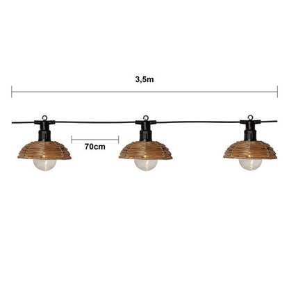 Trädgårdsbelysning ljusslinga Cesta Light 350 cm