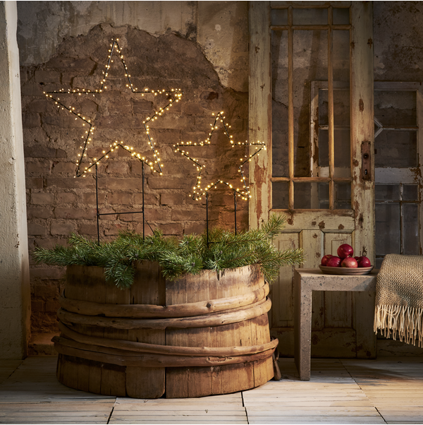 Juldekoration Utomhus Siluett Stjärna 60x115 cm