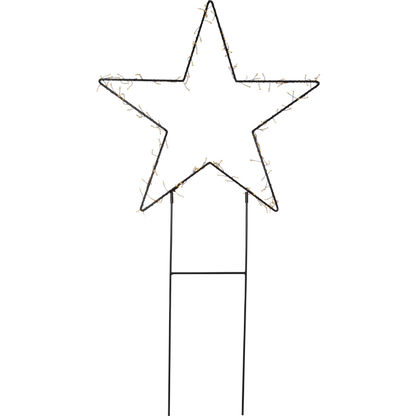 Juldekoration Utomhus Siluett Stjärna 60x115 cm