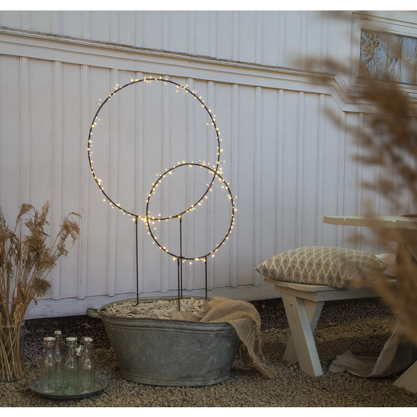 Juldekoration Utomhus Siluett Cirkel 60x120 cm