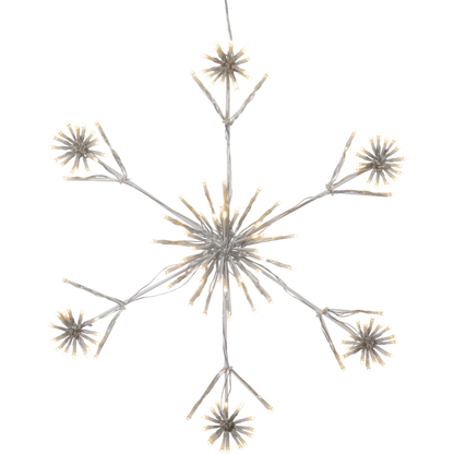 Juldekoration Utomhus Siluett Flower Snowflake 60 cm