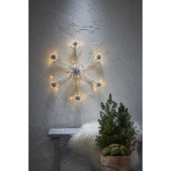 Juldekoration Utomhus Siluett Flower Snowflake 60 cm