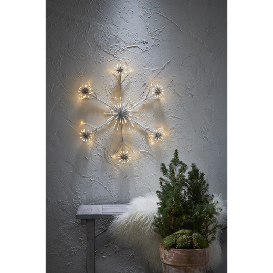 Juldekoration Utomhus Siluett Flower Snowflake 60 cm