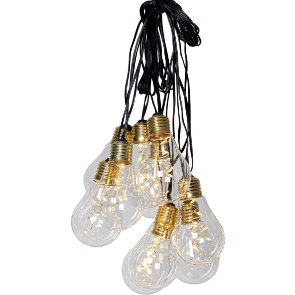 Ljusslinga för eluttag Glow 360 cm Transparent