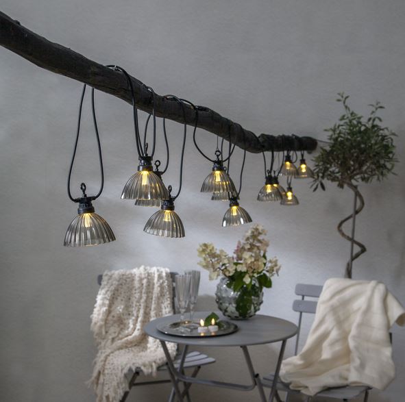 Trädgårdsbelysning ljusslinga Circus Shade 495 cm