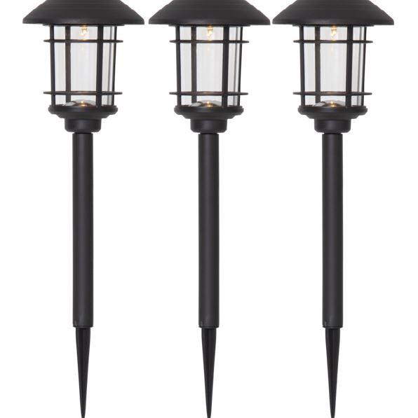 Trädgårdsbelysning DIV. Soldriven Solcellspollare Fride 3-pack