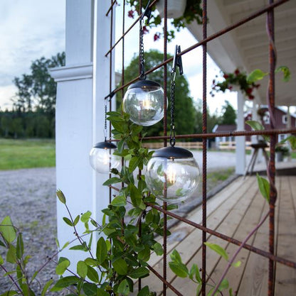 Trädgårdsbelysning DIV. Soldriven Solcellsdekoration Globe 3-pack