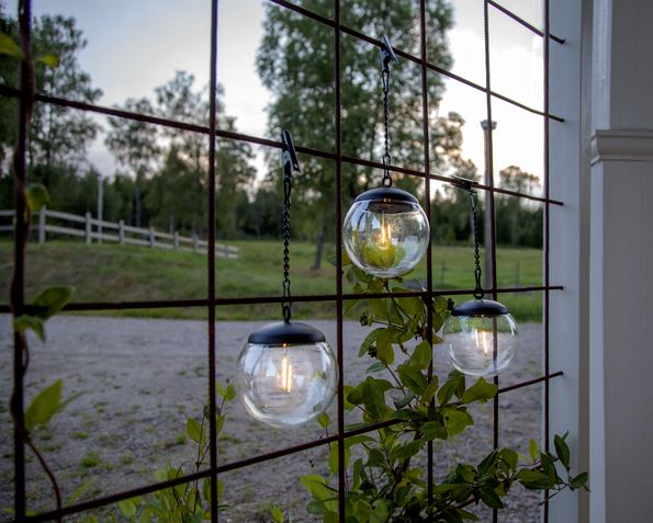 Trädgårdsbelysning DIV. Soldriven Solcellsdekoration Globe 3-pack