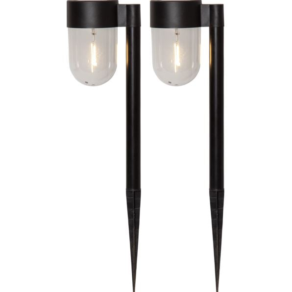 Trädgårdsbelysning DIV. Soldriven Solcellspollare Cupola 2-pack