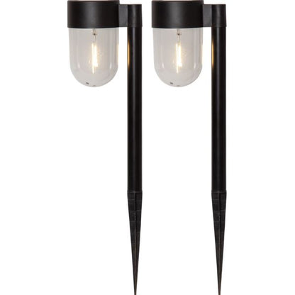 Trädgårdsbelysning DIV. Soldriven Solcellspollare Cupola 2-pack