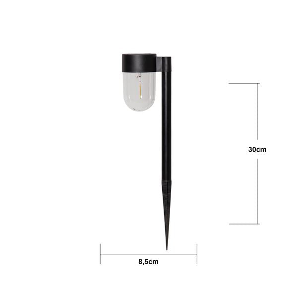 Trädgårdsbelysning DIV. Soldriven Solcellspollare Cupola 2-pack