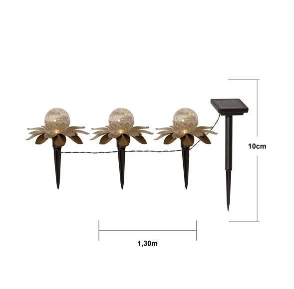 Trädgårdsbelysning DIV. Soldriven Lilly 3 p