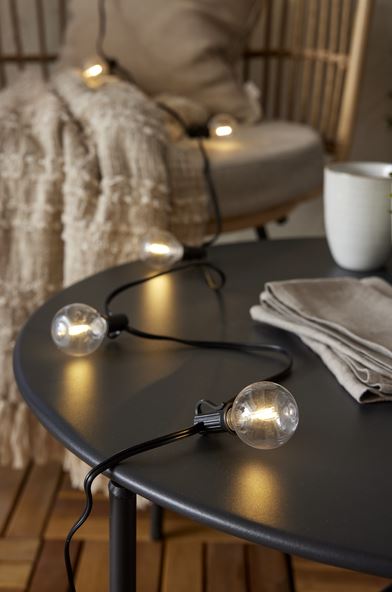 Trädgårdsbelysning DIV. Soldriven Solcellsslinga Globe Mini