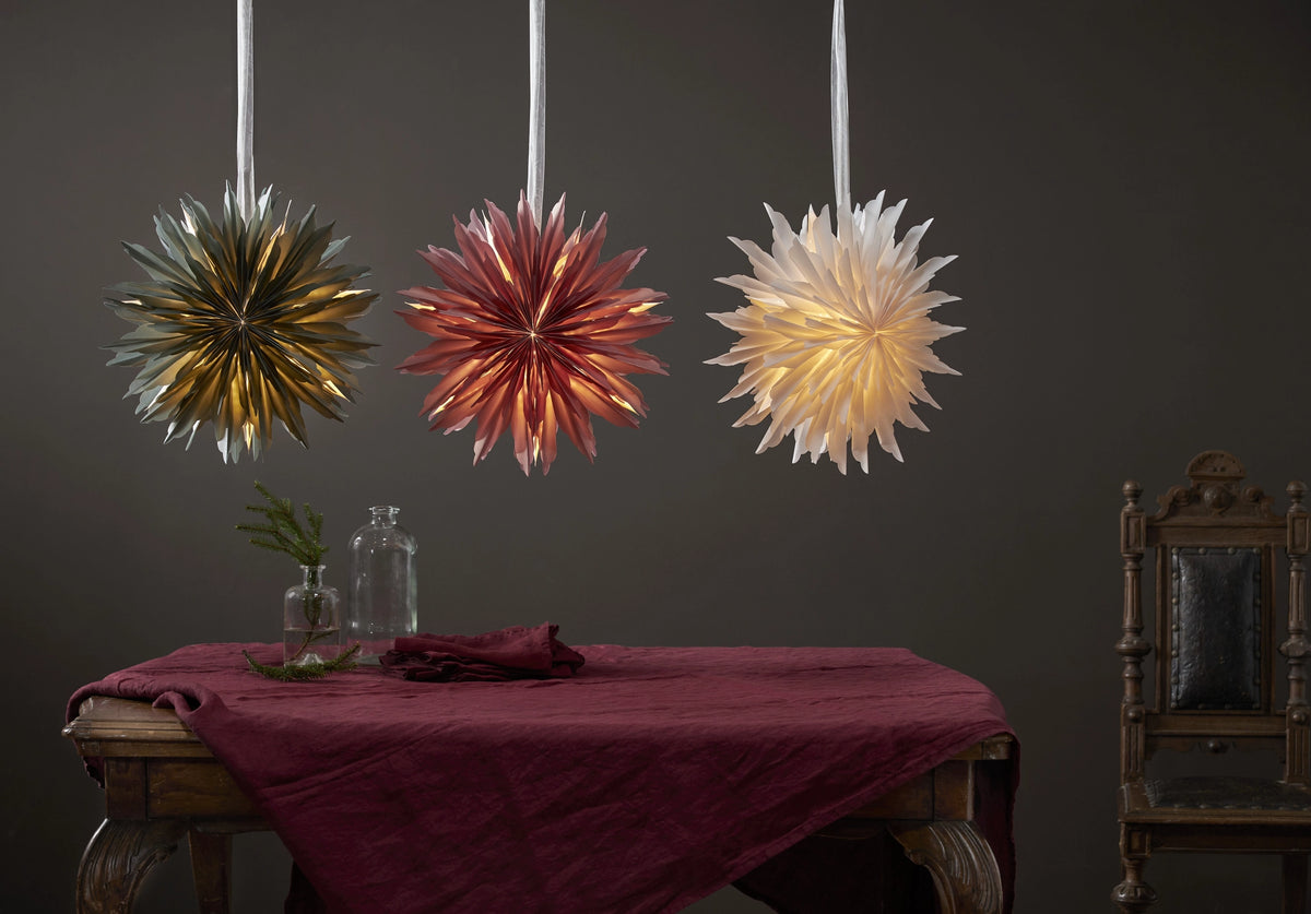 Adventsstjärna Pappersstjärna Dis 40 cm Röd