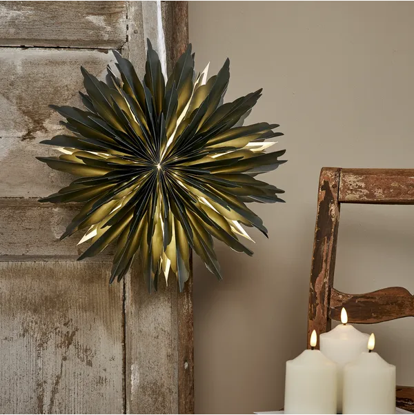 Adventsstjärna Pappersstjärna Dis 40 cm Grön