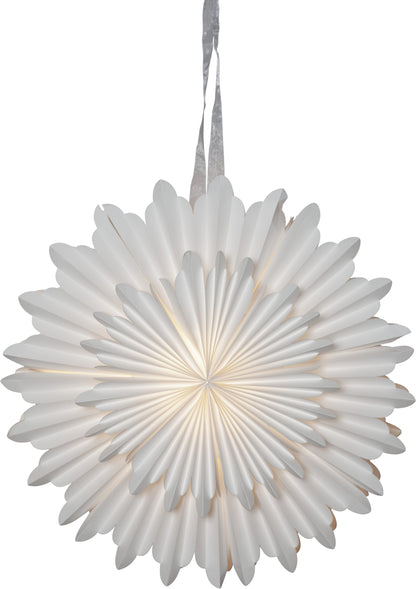 Adventsstjärna Pappersstjärna Crystal 50 cm Vit