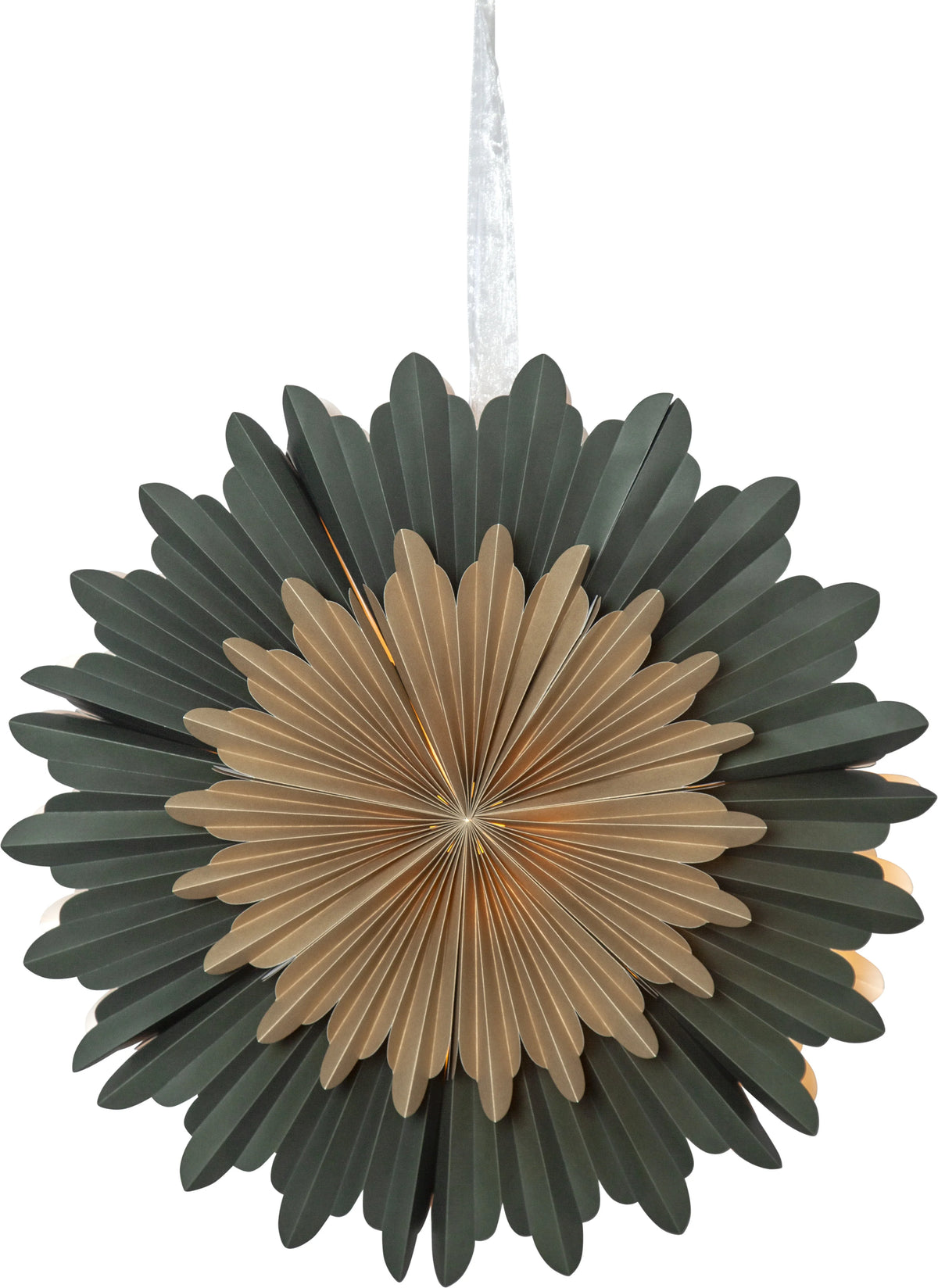 Adventsstjärna Pappersstjärna Crystal 50 cm Grön