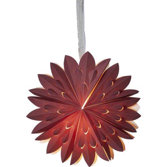 Adventsstjärna Pappersstjärna Clipp 60 cm röd