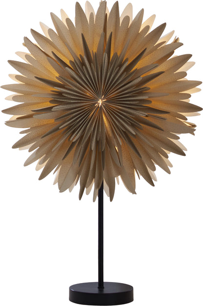 Adventsstjärna på fot Winter 60x40 cm Beige