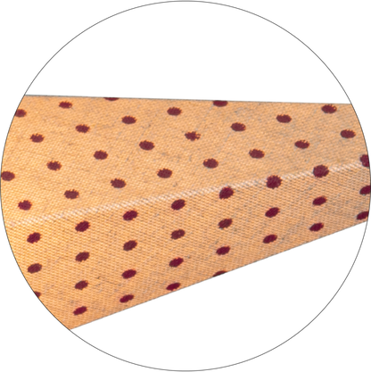 Adventsstjärna Pappersstjärna Cotton prickar 60 cm röd/beige