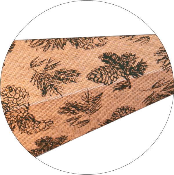 Adventsstjärna Pappersstjärna Cotton kottar och granbarr 60 cm grön/beige