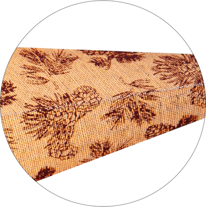 Adventsstjärna Pappersstjärna Cotton kottar och granbarr 60 cm röd/beige