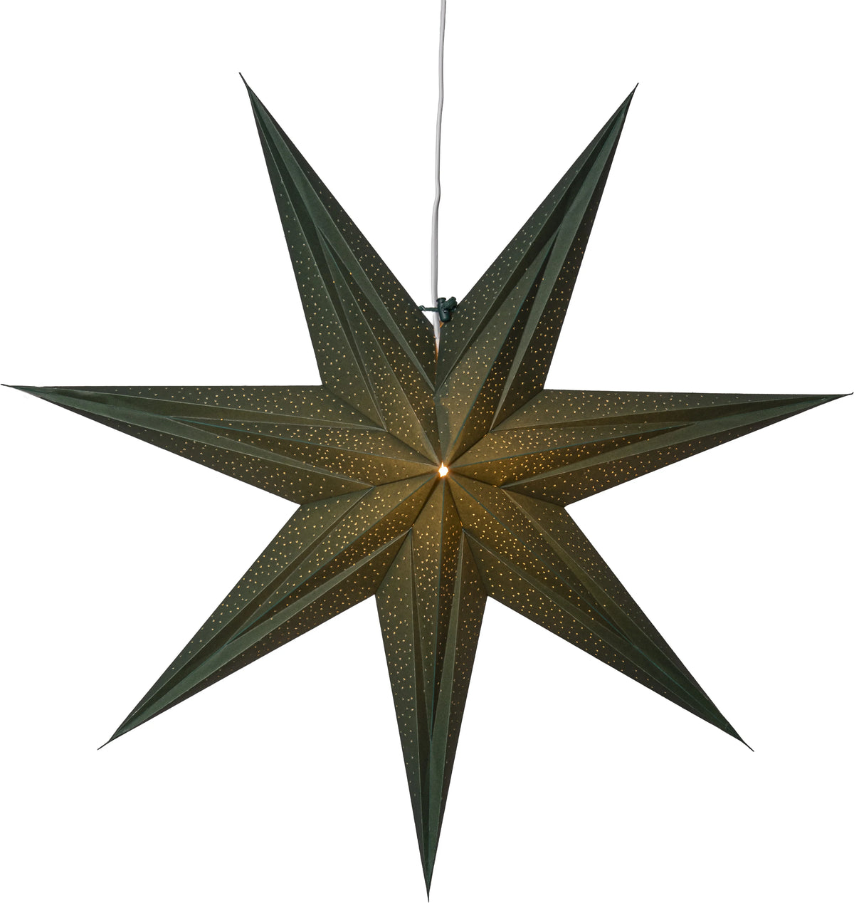Adventsstjärna med hålmönster 60 cm Grön