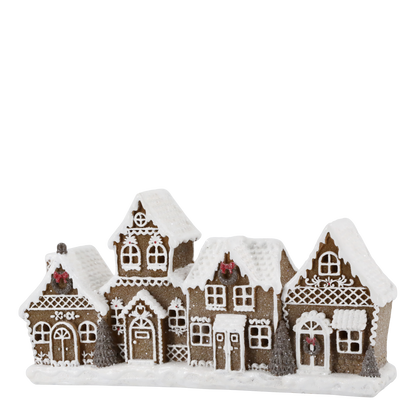 Belysning Jul Pepparkakshus Noël H12,5/L24,5/B6,5 cm