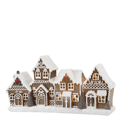 Belysning Jul Pepparkakshus Noël H12,5/L24,5/B6,5 cm