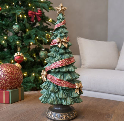 Juldekoration Inomhus Noël Julgran med band och rosetter 40 cm