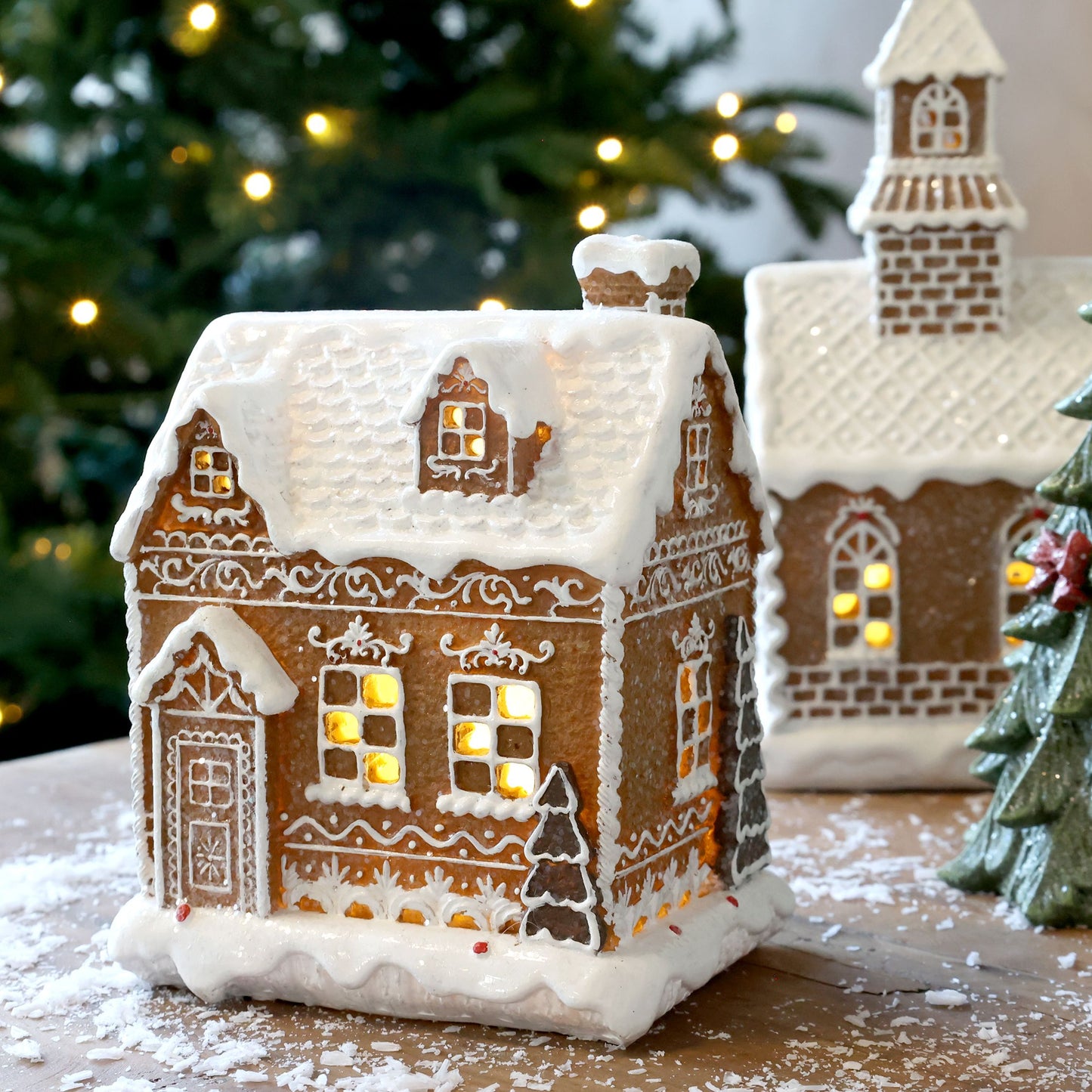 Belysning Jul Pepparkakshus Noël H17/L13/B11 cm