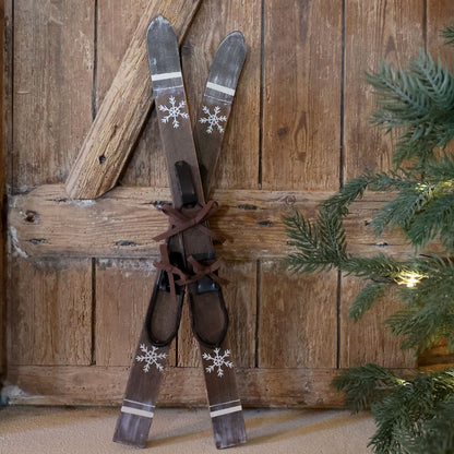 Jul div. Vintage skidor som dekoration 60 cm