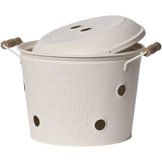 Förvaringskärl för potatis D26 H29 Creme