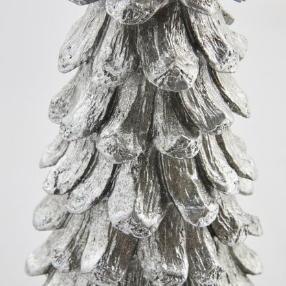 Juldekoration Inomhus Gran 30,5 cm Antiksilver