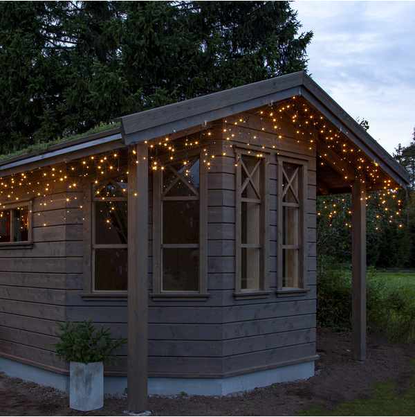 Juldekoration Utomhus Istappsslinga Shiny Warm White 2390 cm