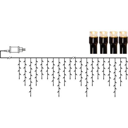 Juldekoration Utomhus Istappsslinga Shiny Warm White 2390 cm