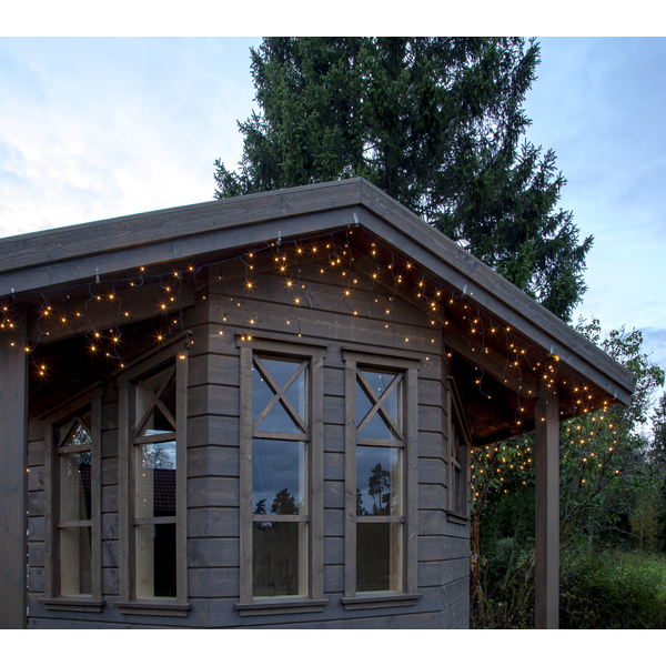 Juldekoration Utomhus Istappsslinga Shiny Warm White 2390 cm